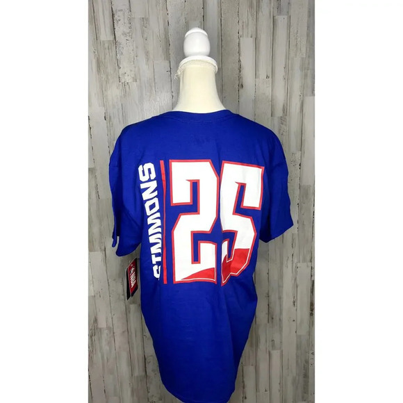 NWT NBA Philadelphia 76ers Ben‎ Simmons #25 Men's Blue T-Shirt Size XL - Picture 3 of 4